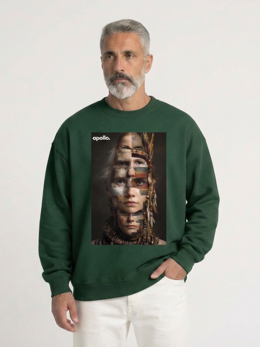 Sudadera extragrande con la frase "Todos sois ilegales"