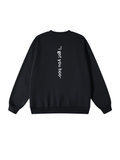 Sweat-shirt oversize « Je te tiens, chérie »