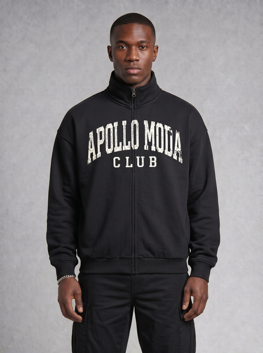 Sudadera oversize con cremallera completa Club Collegiate