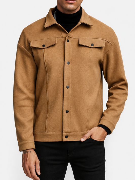 Manteau décontracté ample à manches longues pour homme