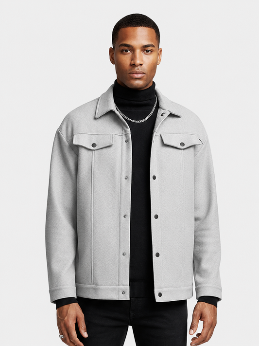 Manteau décontracté ample à manches longues pour homme