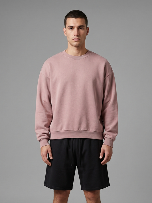 Sweat-shirt col rond oversize Club Collegiate