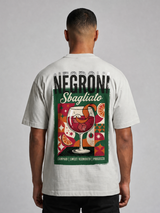 Camiseta gráfica pesada Negroni Sbagliato extragrande