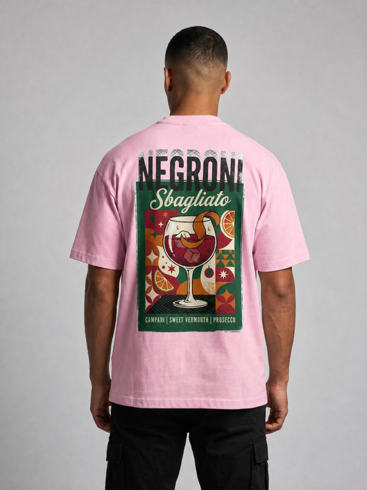 Camiseta gráfica pesada Negroni Sbagliato extragrande