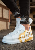 Hand-Painted Customized Sneakers for Men by Apollo Moda | Nestor COOL Gold
