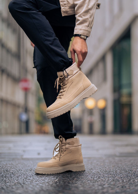 Bottes beiges Monaco pour hommes