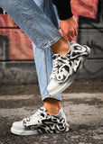 Hand-Painted Customized Sneakers for Men by Apollo Moda | Genova Chaos