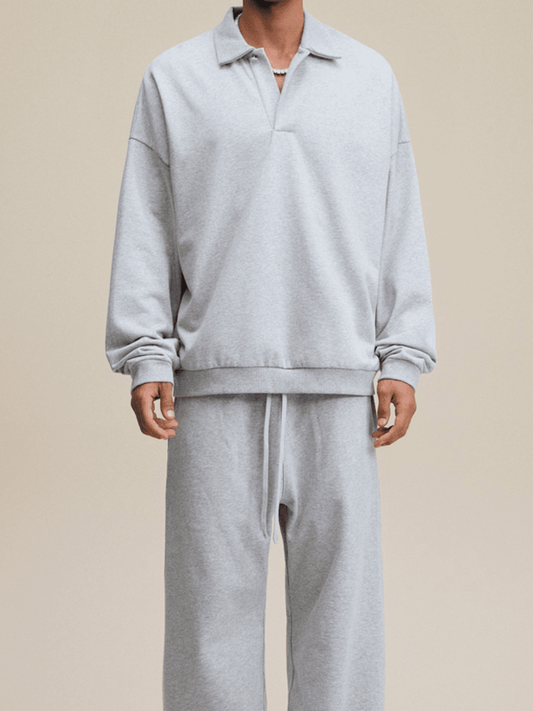 Sweat-shirt à col polo pour homme Apollo 