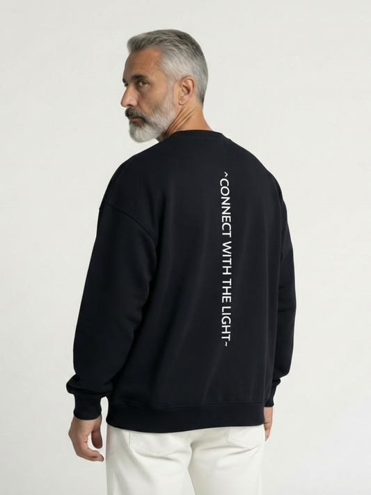 Sweat-shirt oversize « Connect With The Light »