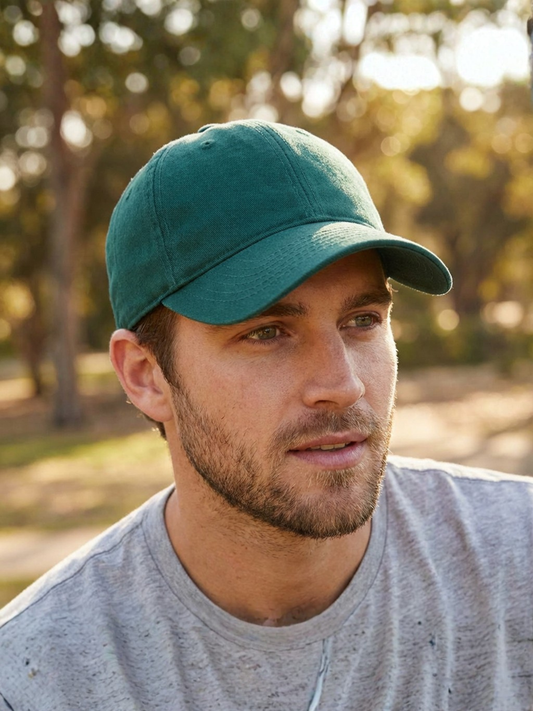 Cotton Twill Hat Forest Green