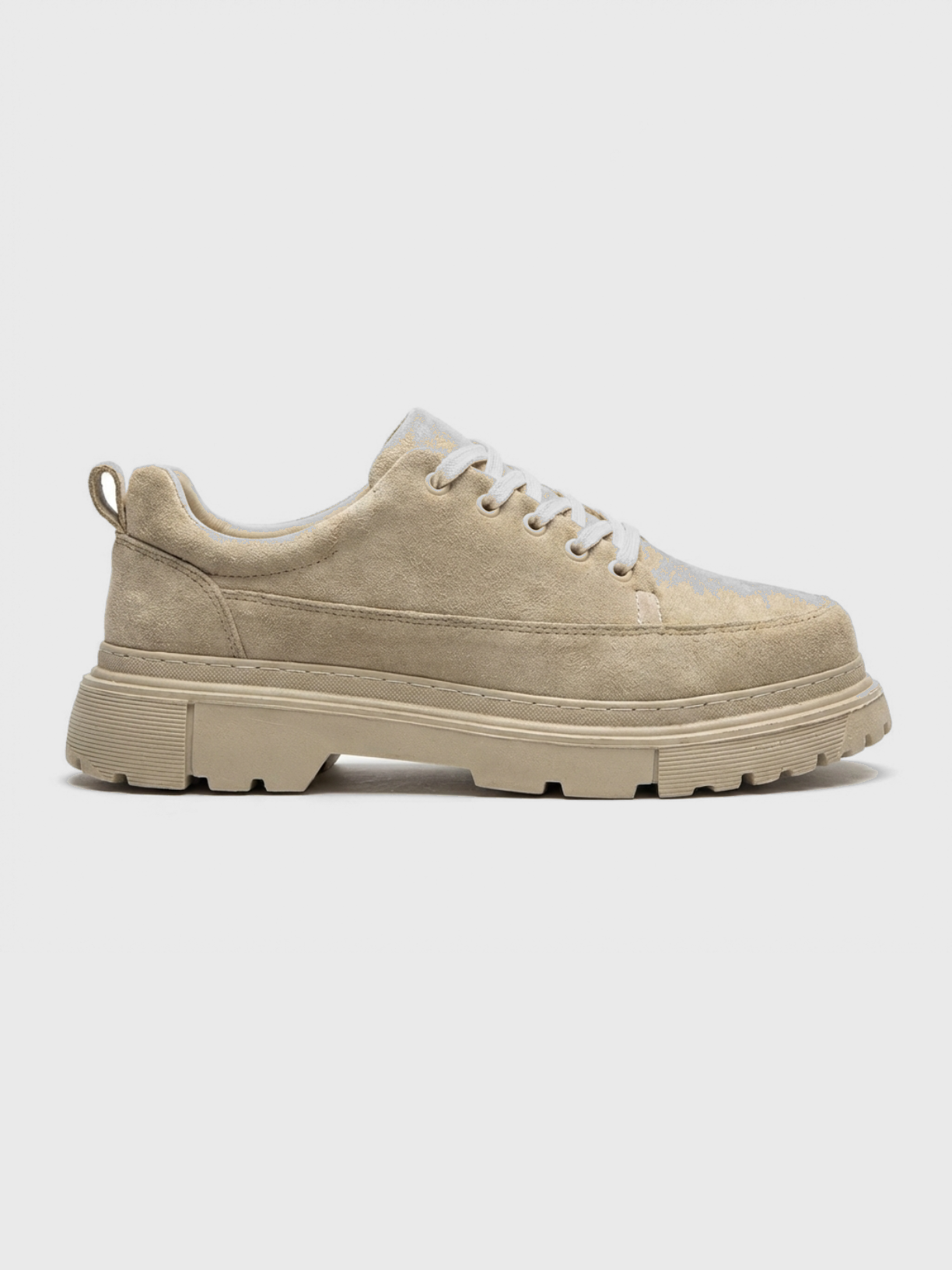 Apollo Moda Men's Vantage Beige elevating shoe with height-boosting sole, main product photo