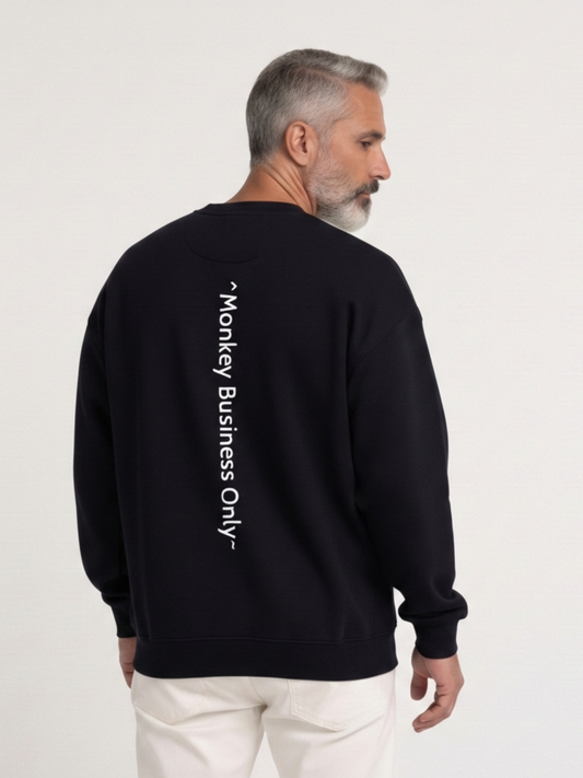 Sweat-shirt oversize « Monkey Business Only »
