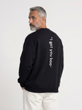 Sweat-shirt oversize « Je te tiens, chérie »