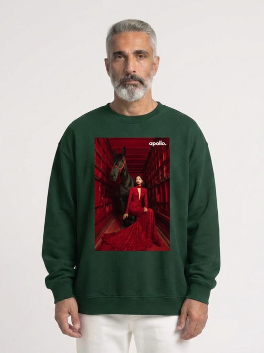 Sweat-shirt oversize « Conçu pour intimider »