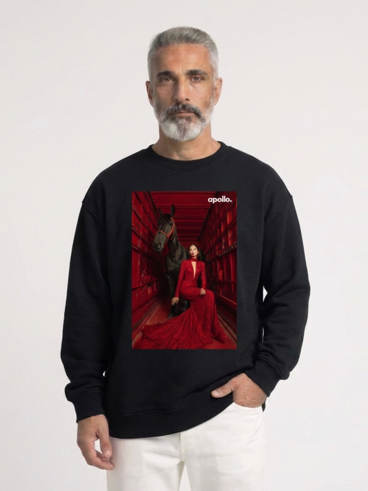 Sweat-shirt oversize « Conçu pour intimider »