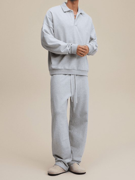 Sweat-shirt à col polo pour homme Apollo 