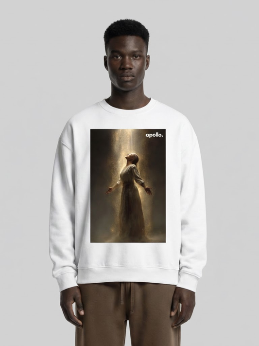 Sweat-shirt oversize « Connect With The Light »