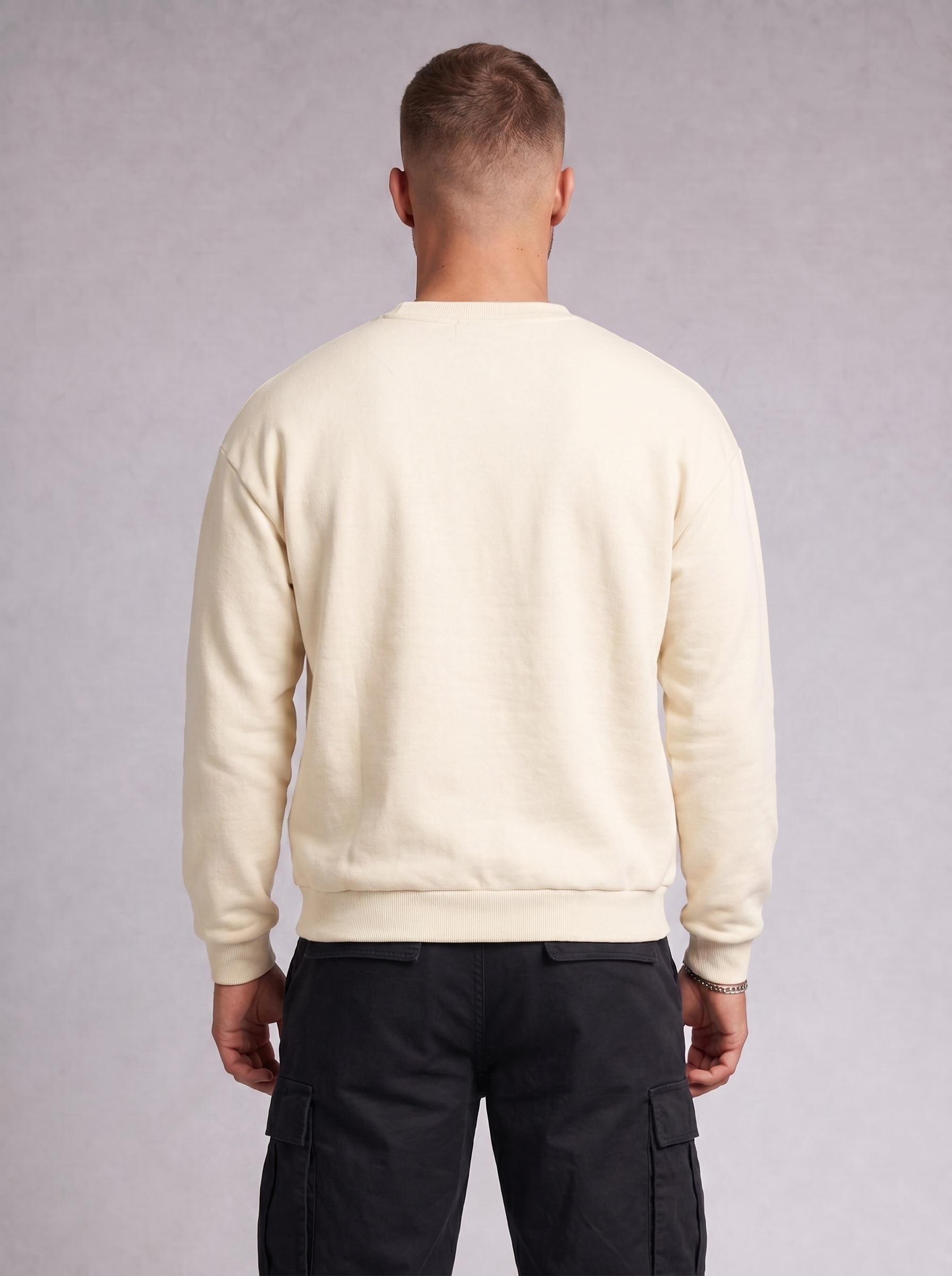 Sweat-shirt col rond oversize Club Collegiate