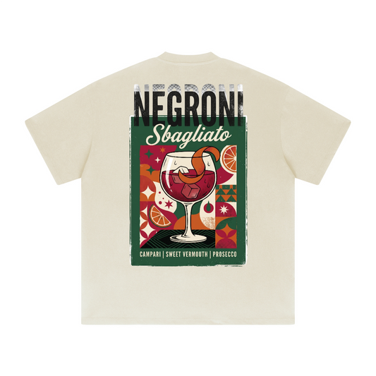 Camiseta gráfica pesada Negroni Sbagliato extragrande