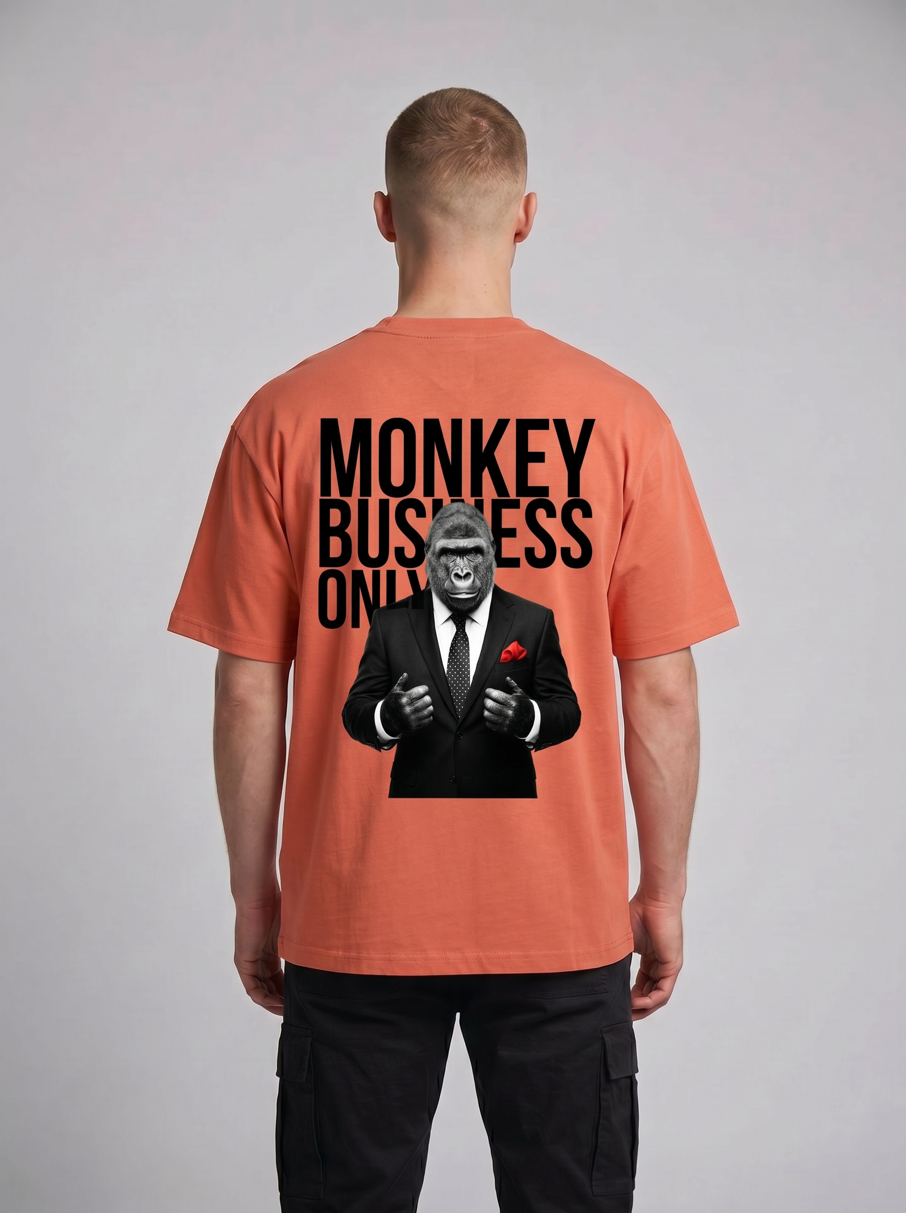 T-shirt graphique oversize Monkey Business Only