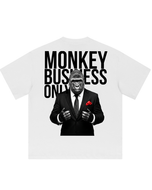 Camiseta gráfica oversize Monkey Business Only