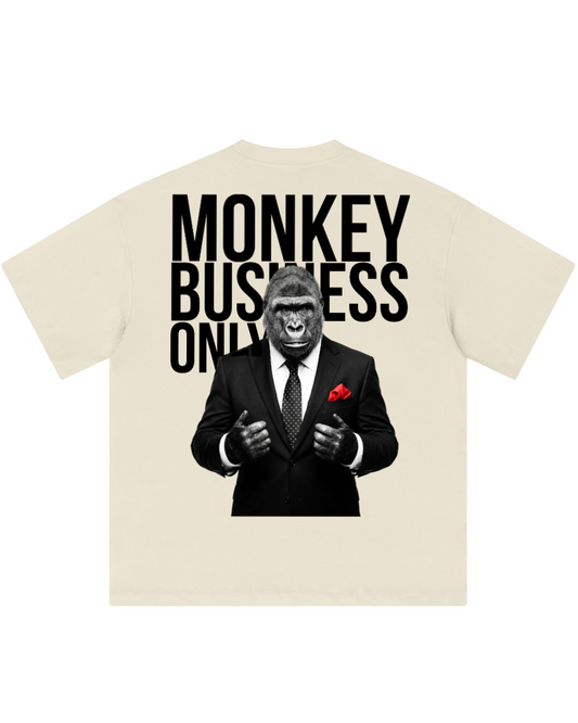 Camiseta gráfica oversize Monkey Business Only