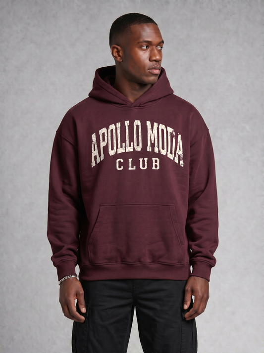 Sudadera con capucha oversize pesada Club Collegiate