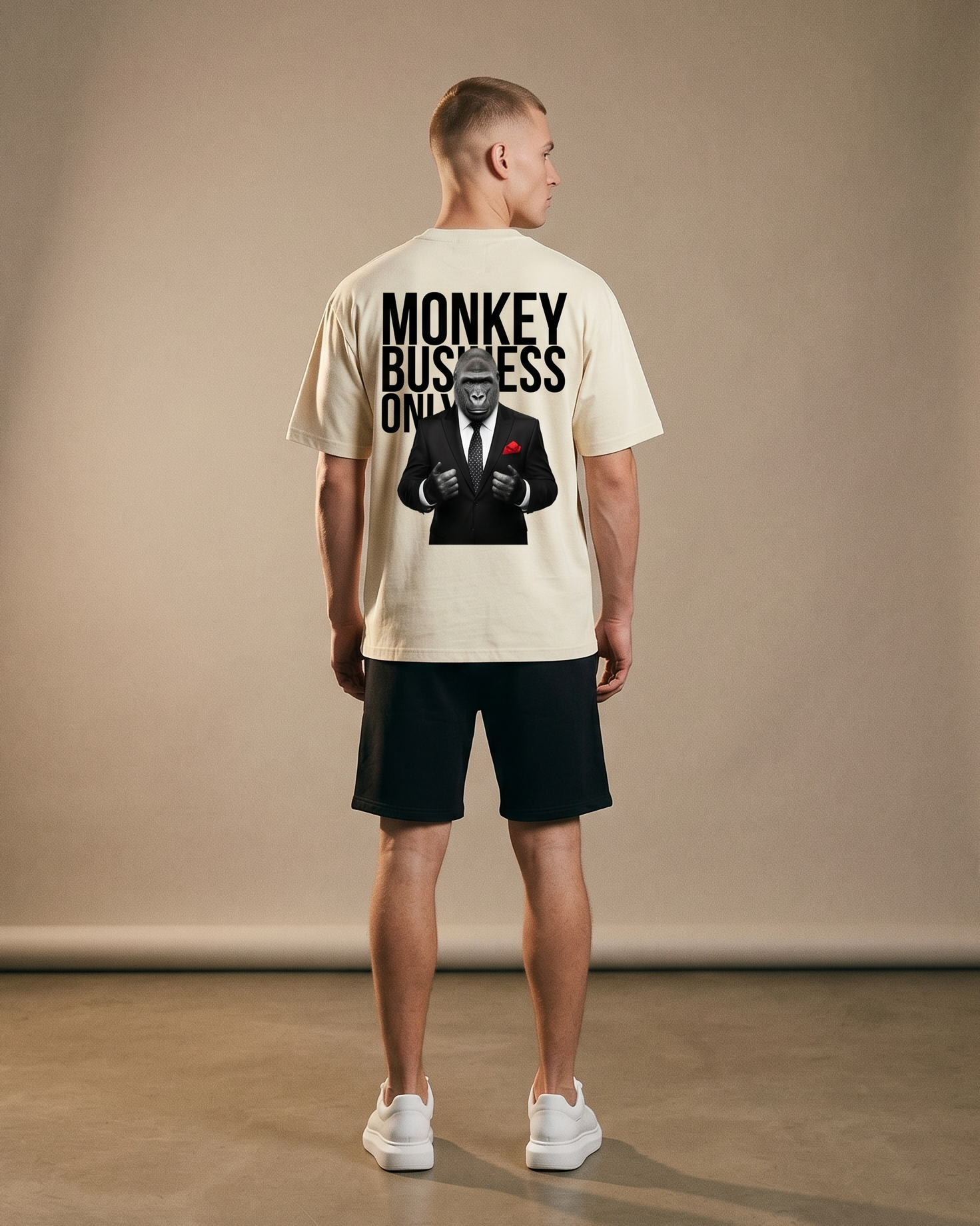 T-shirt graphique oversize Monkey Business Only