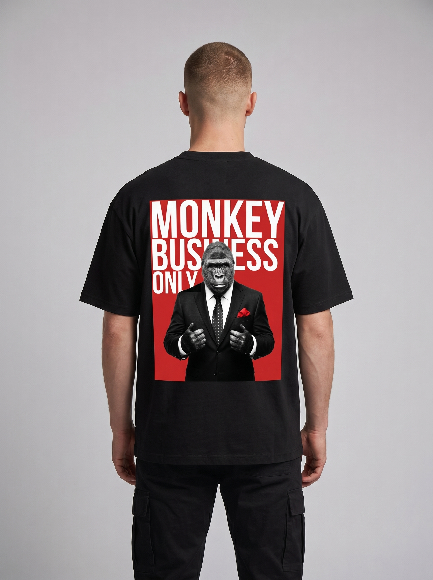 T-shirt graphique oversize Monkey Business Only