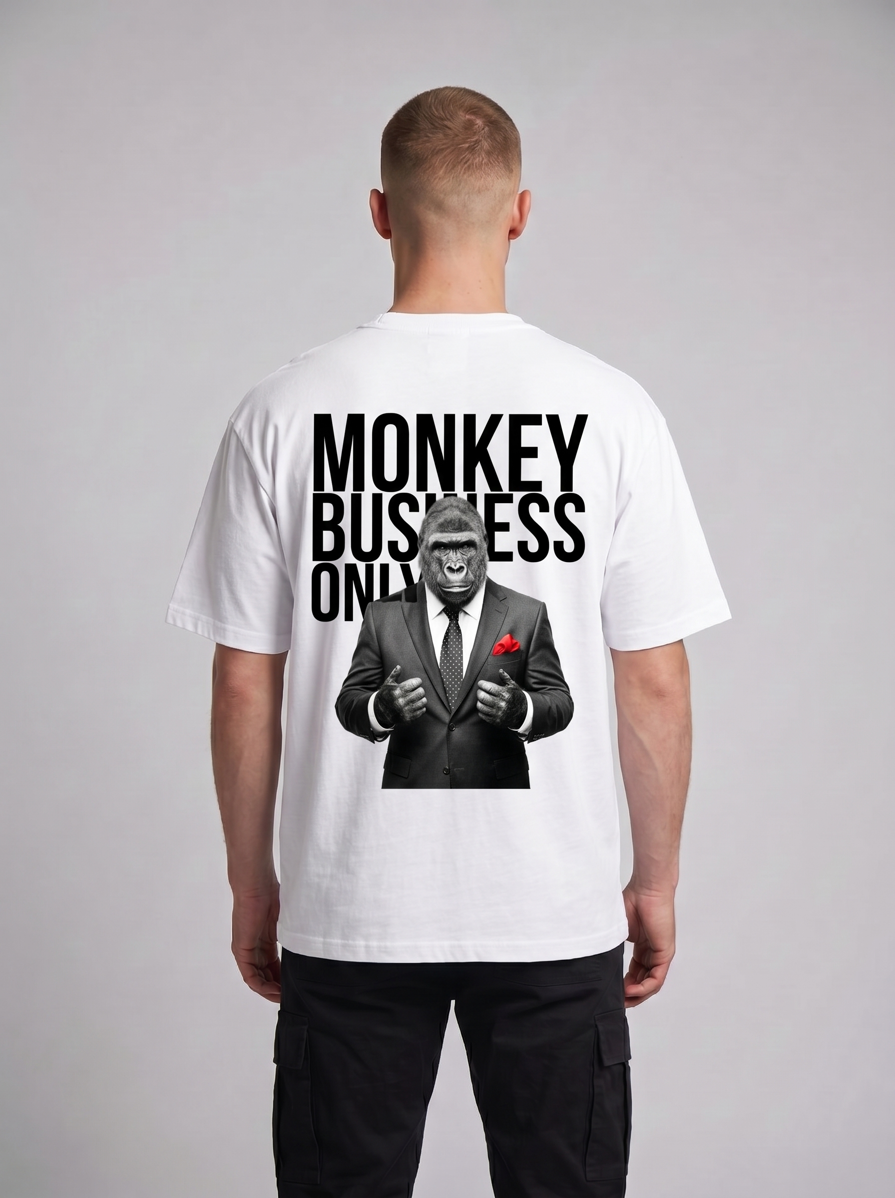 T-shirt graphique oversize Monkey Business Only