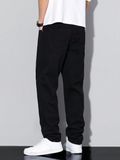 Men's Simple Style Casual Daily Solid Color Jeans