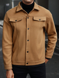 Men's Long Sleeve Loose Casual Overcoat