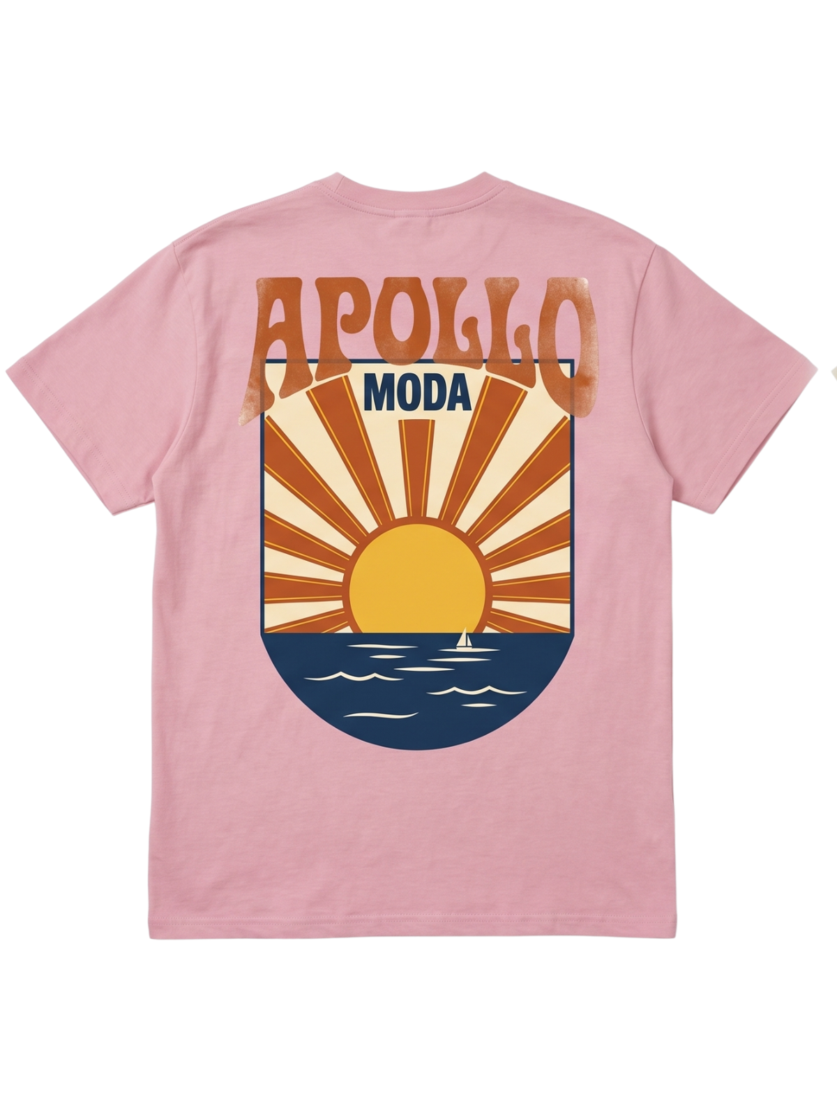 T-shirt graphique oversize Horizon en tissu épais
