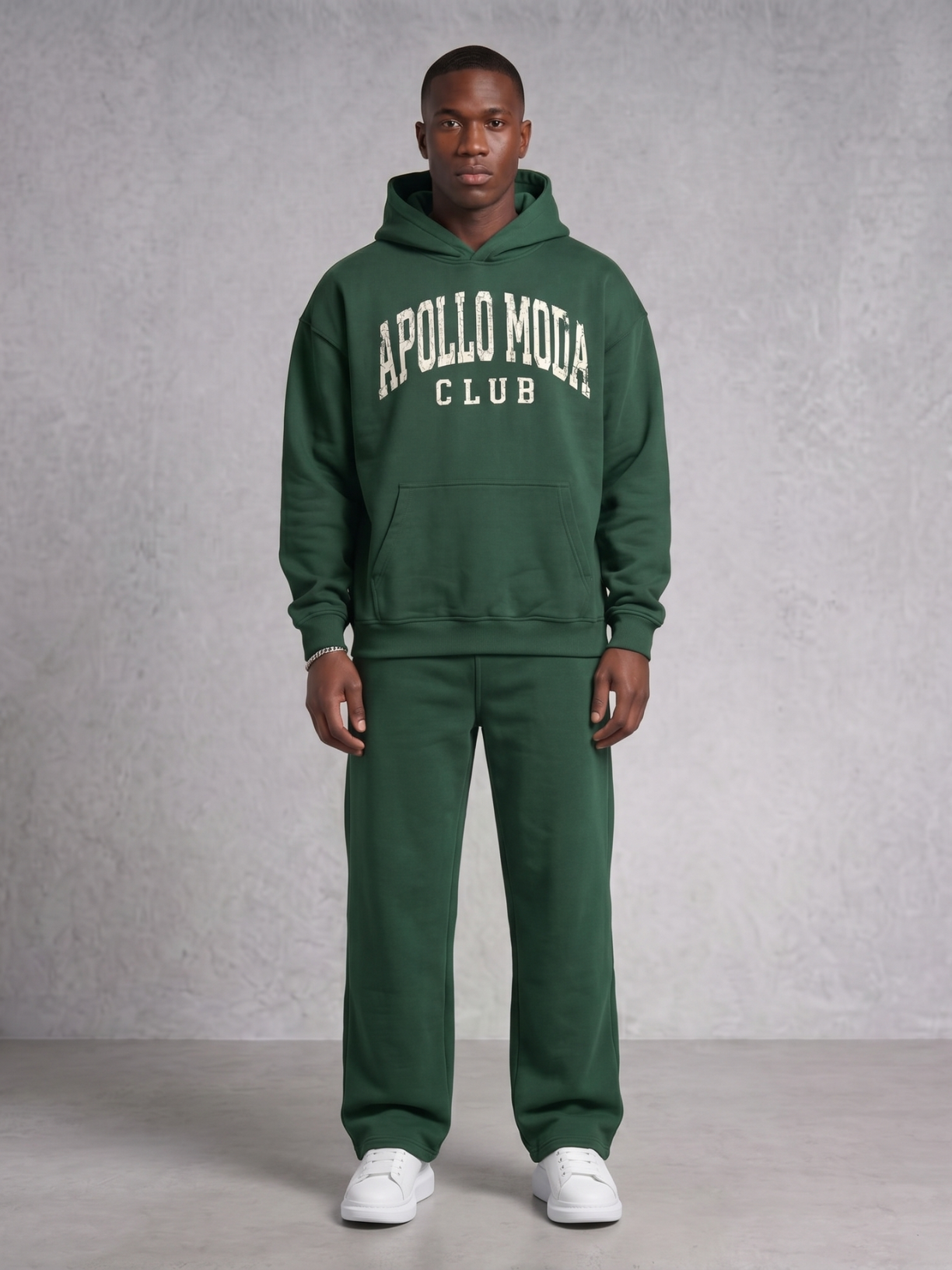 Sweat à capuche oversize lourd Club Collegiate