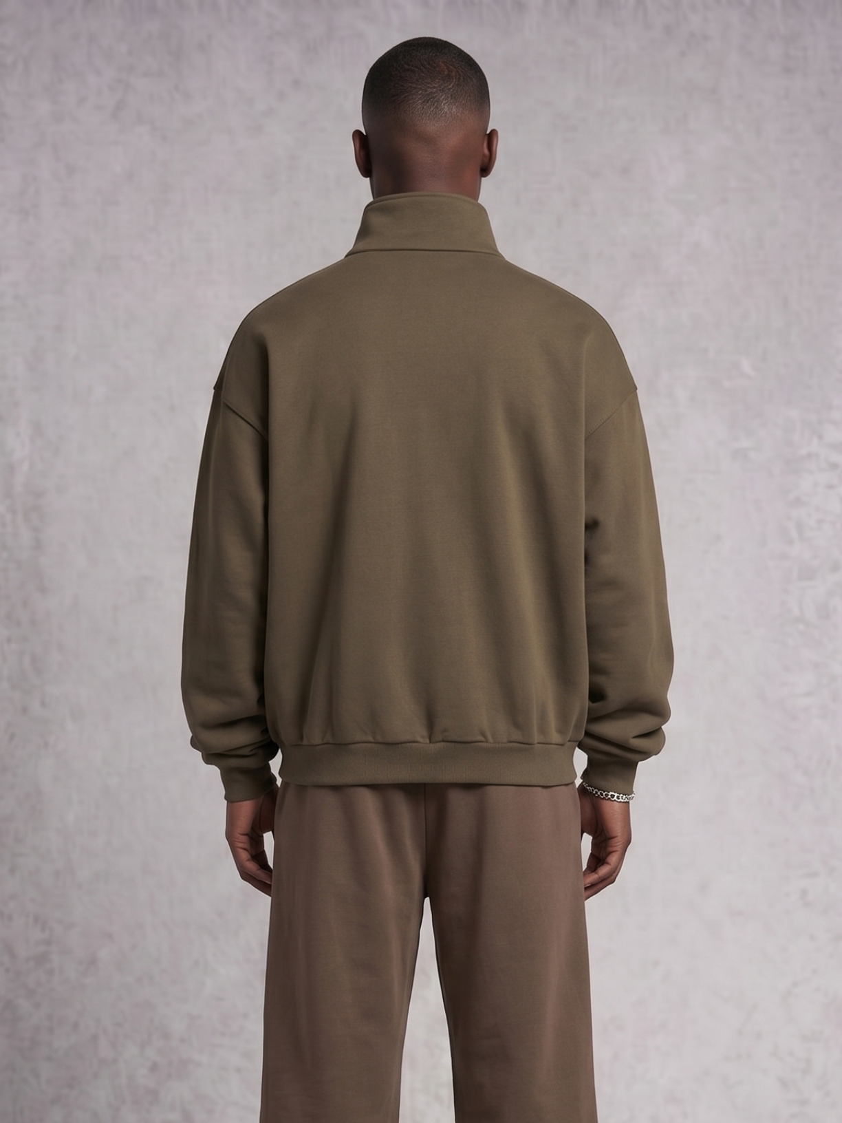 Sweat zippé intégral oversize Club Collegiate