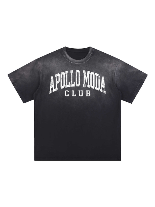 Camiseta extragrande Club con degradado lavado
