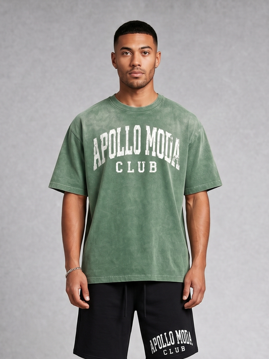 Camiseta extragrande Club con degradado lavado