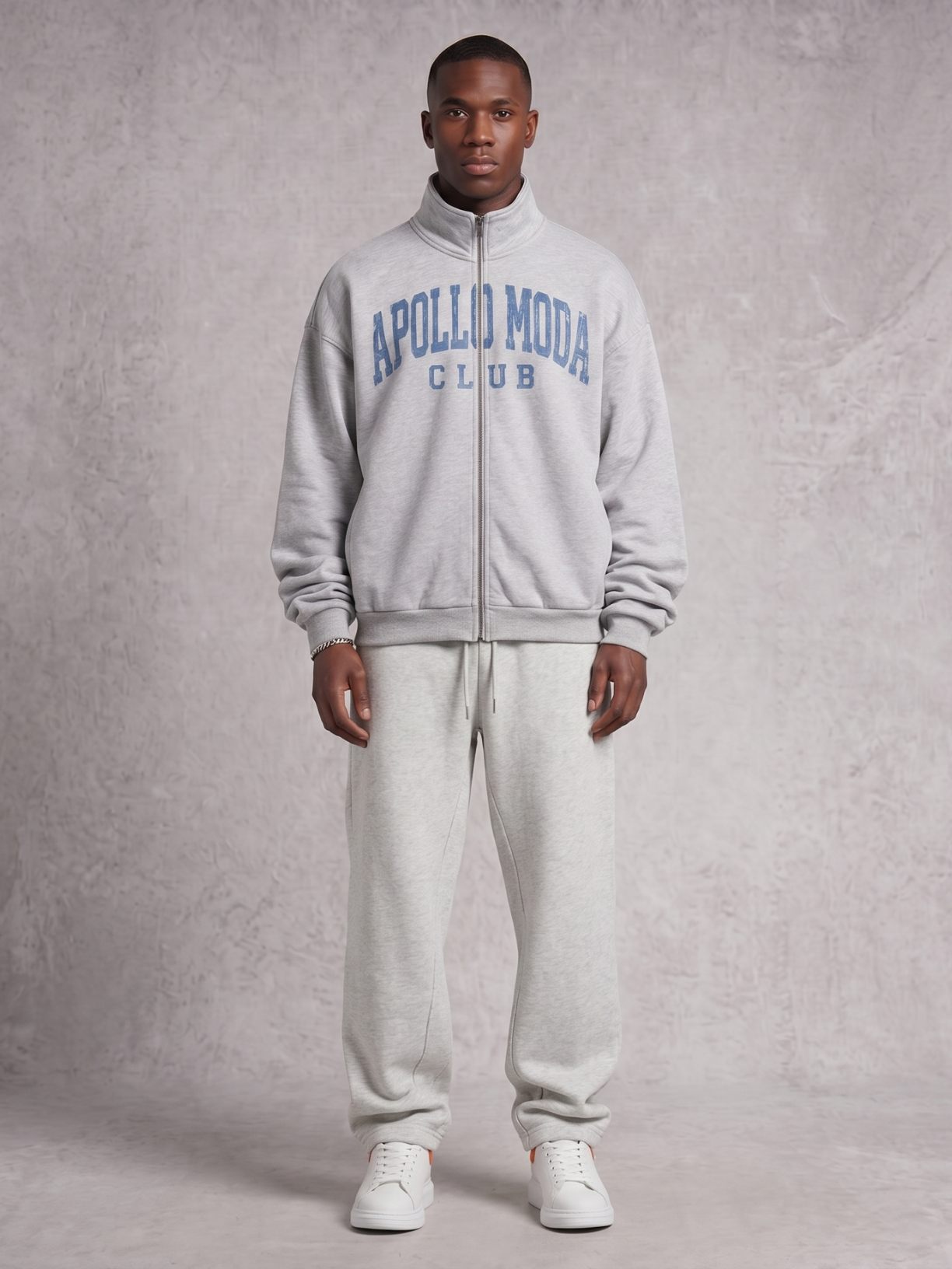 Sweat zippé intégral oversize Club Collegiate