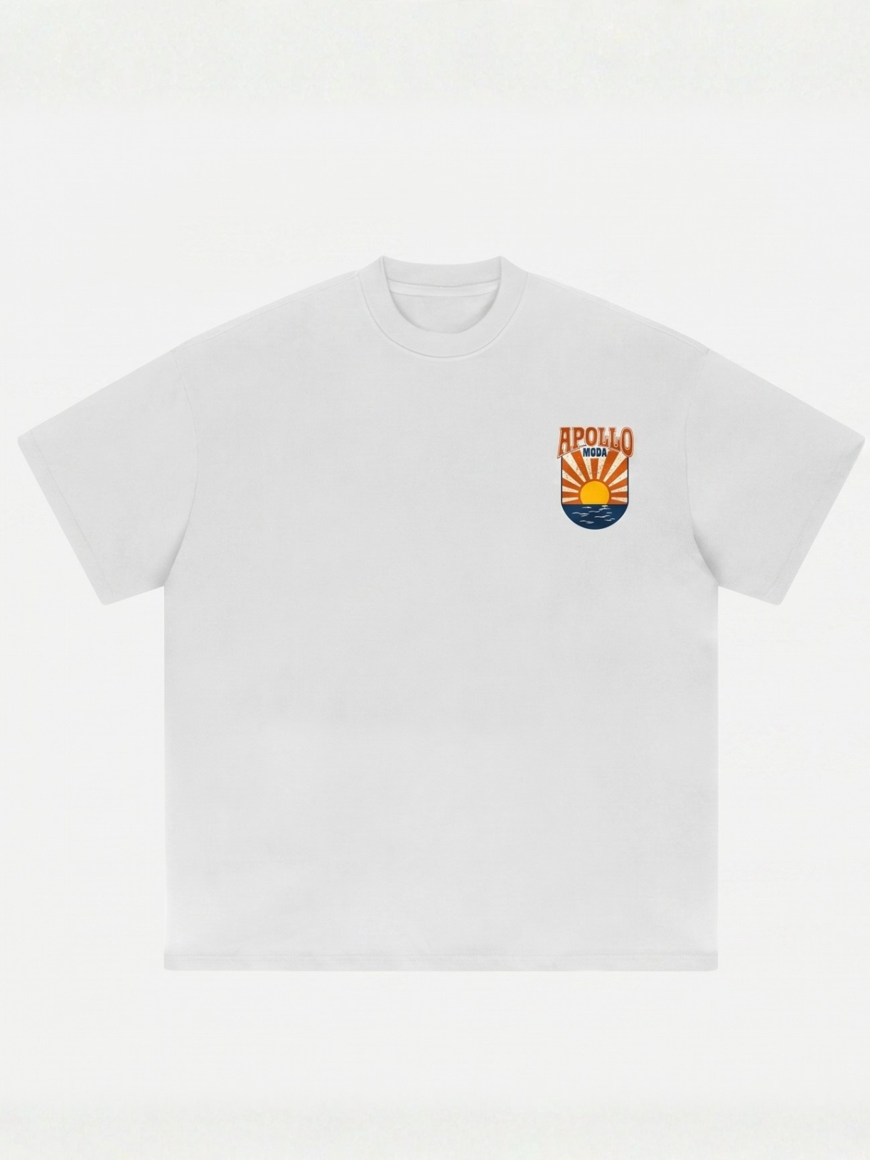 T-shirt graphique oversize Horizon en tissu épais