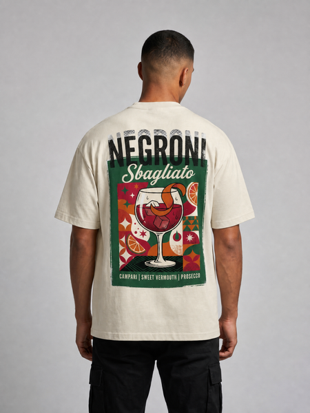 Camiseta gráfica pesada Negroni Sbagliato extragrande
