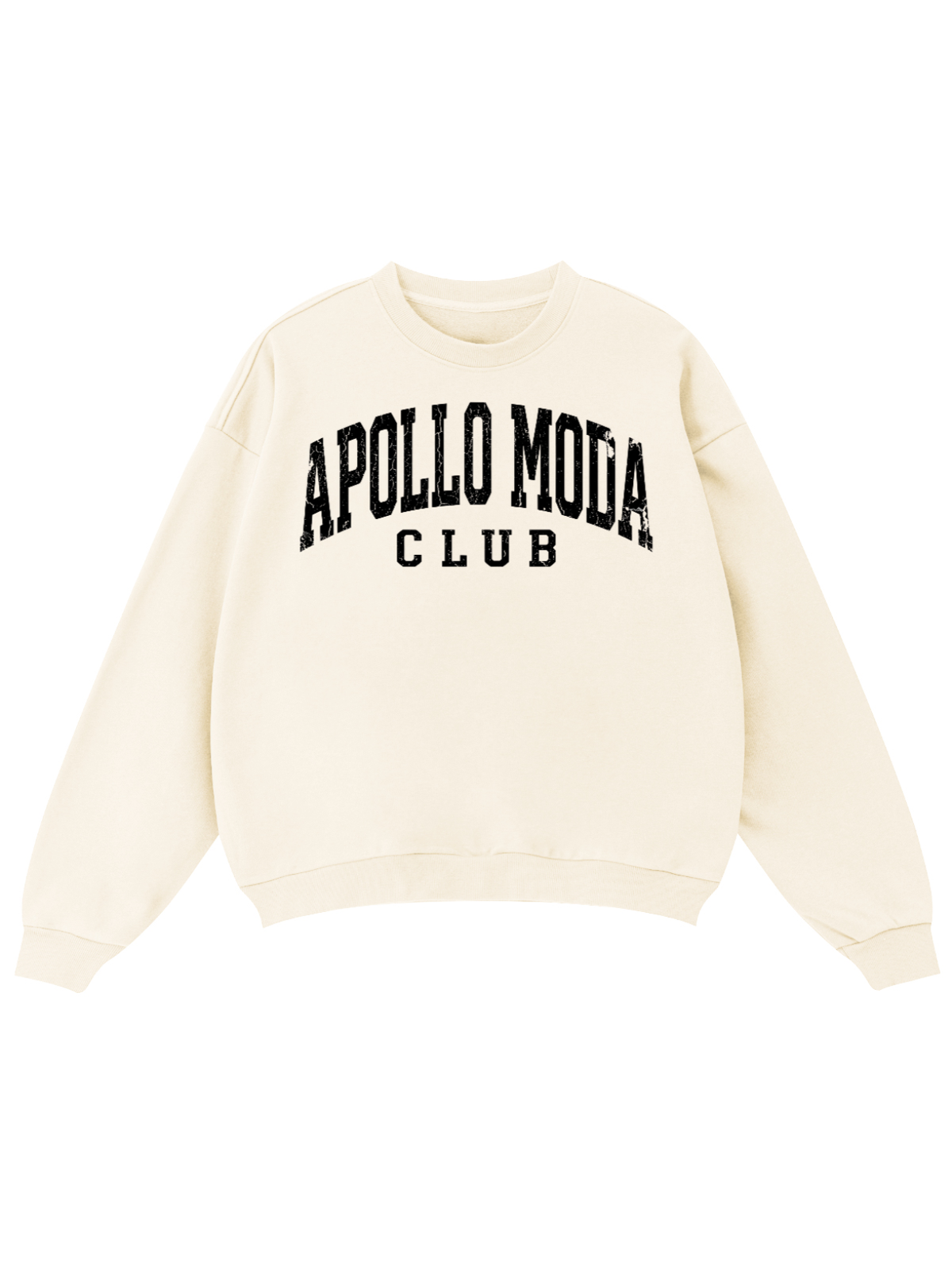 Sweat-shirt col rond oversize Club Collegiate