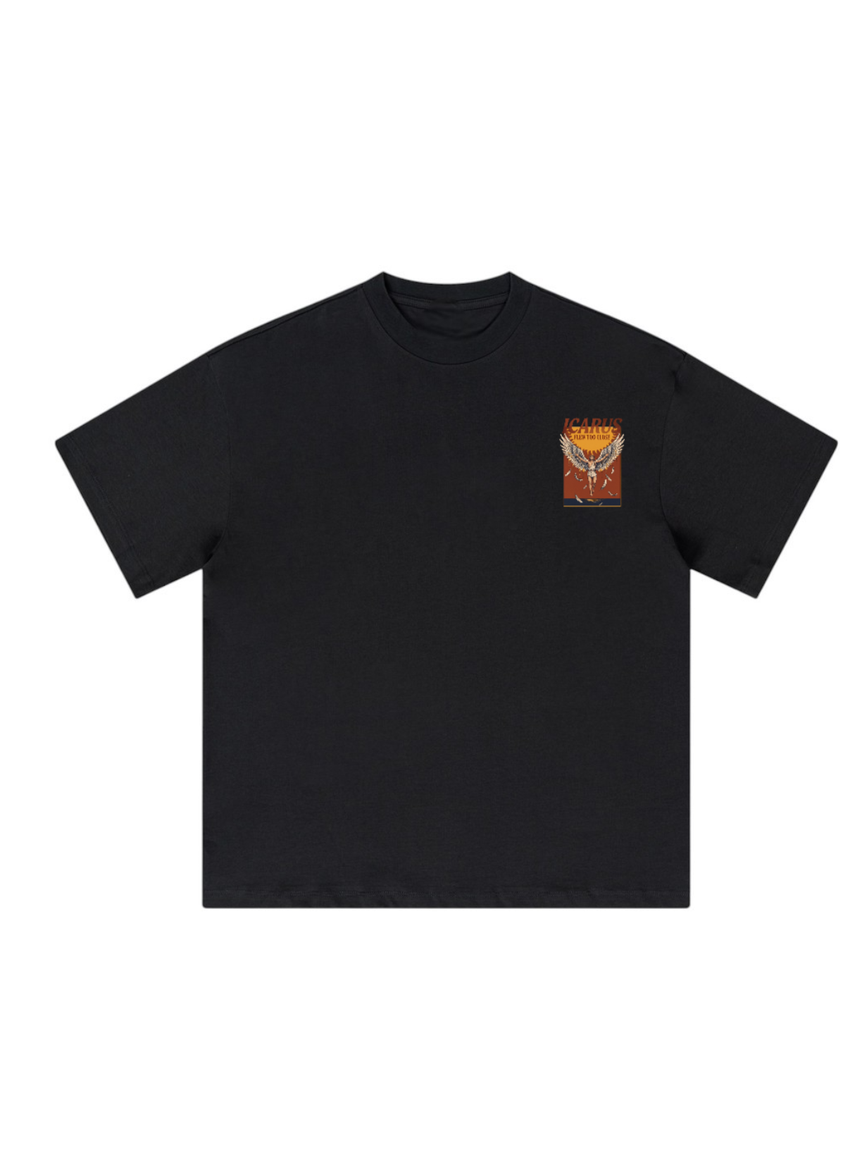 T-shirt graphique oversize Icare a Volé Trop Près