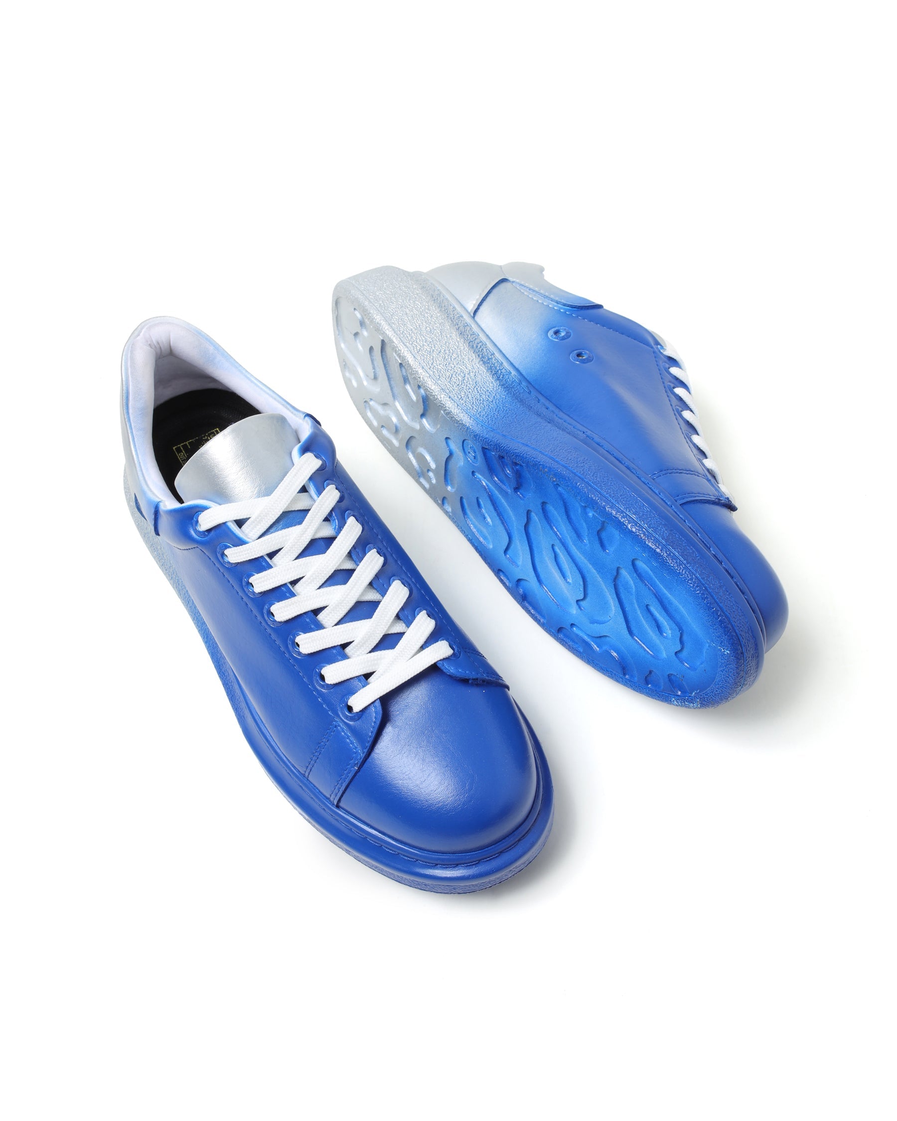 Hand-Painted Customized Sneakers for Women by Apollo Moda | Color Wave Duo Dynamic