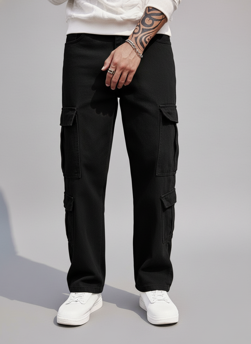 Vaqueros ajustados con efecto de arañazo de gato y lavado con lejía para hombre 