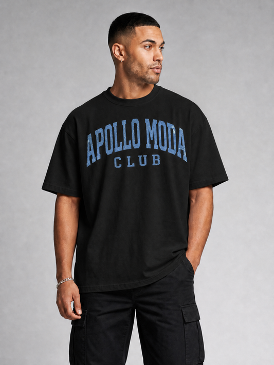 Camiseta gráfica colegial Club extragrande