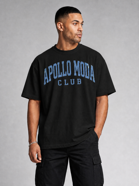 Camiseta gráfica colegial Club extragrande