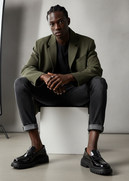 Oslo Patent Noir pour homme