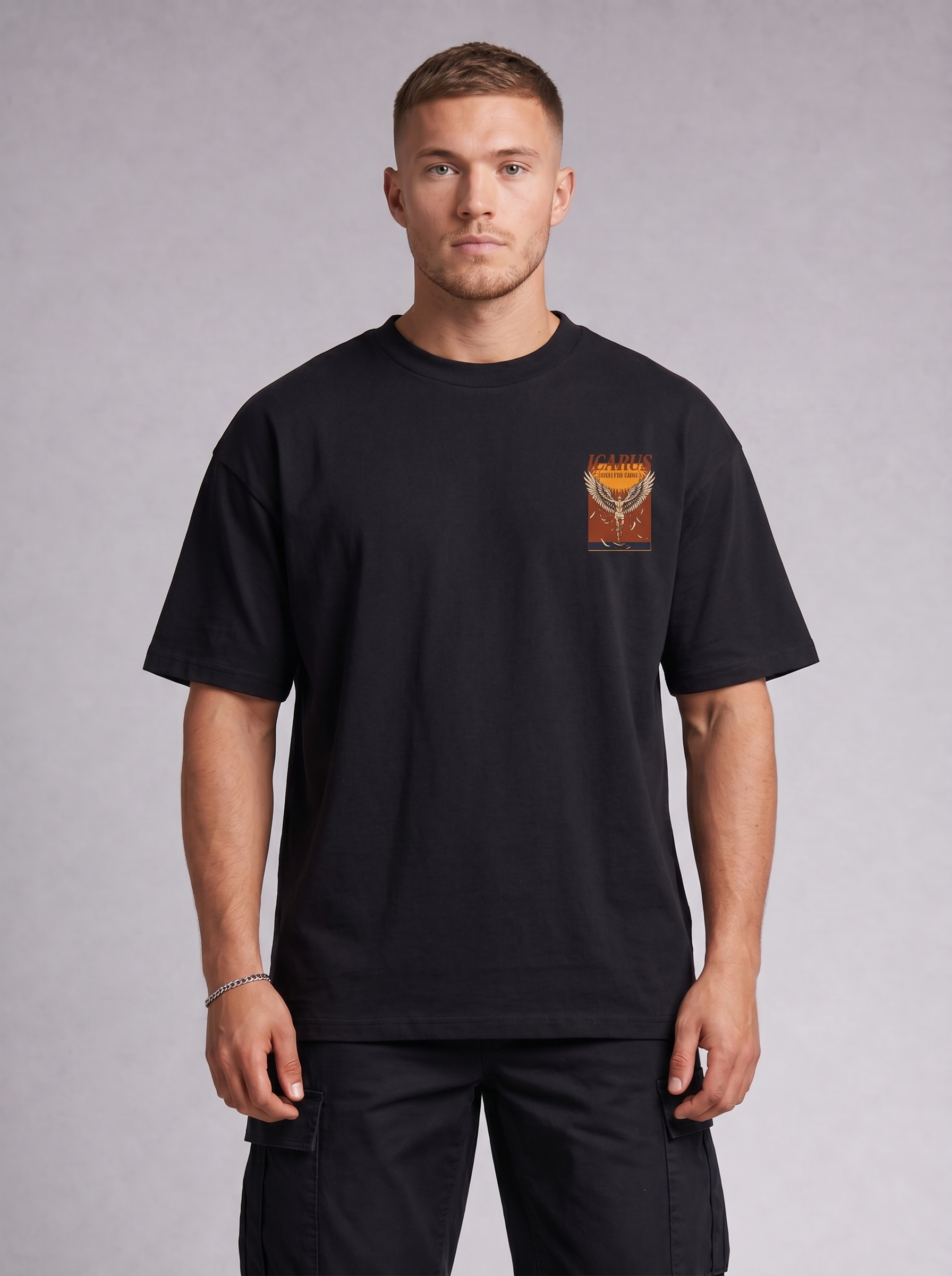 T-shirt graphique oversize Icare a Volé Trop Près