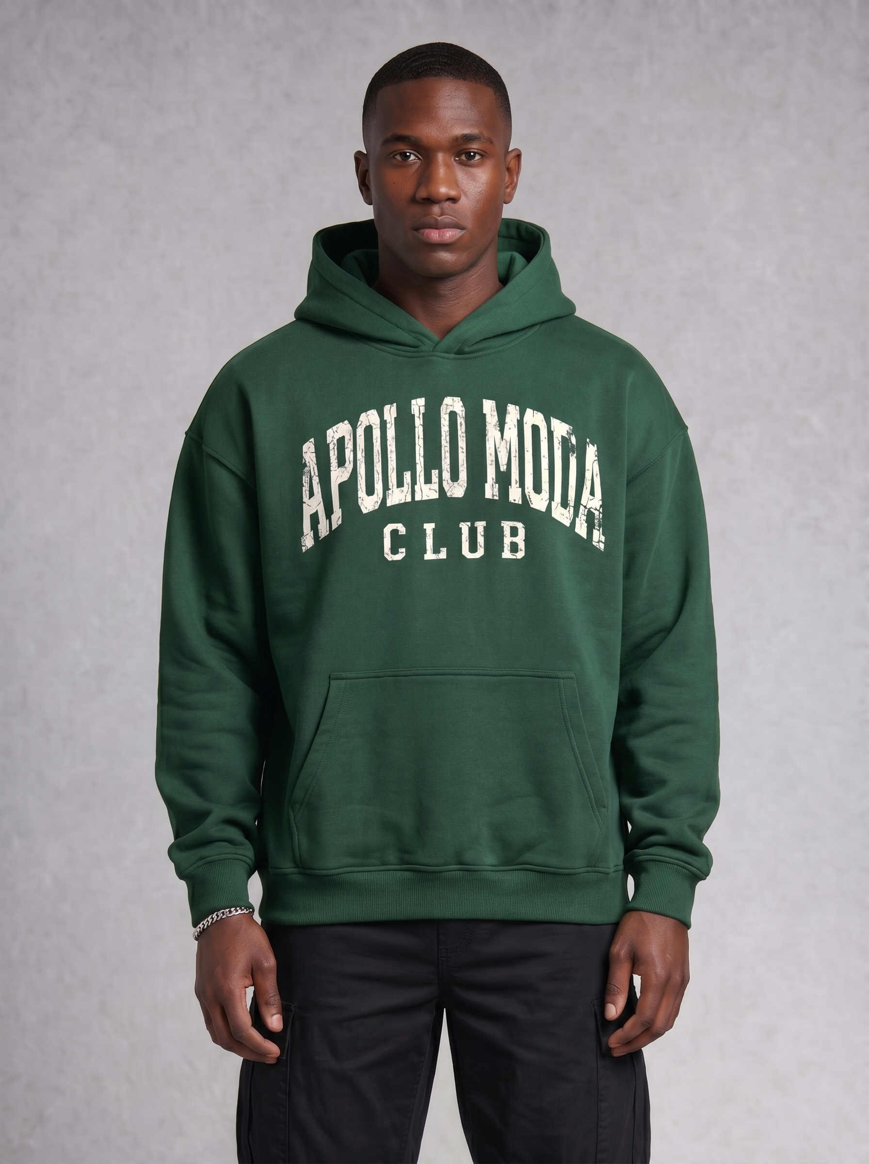 Sweat à capuche oversize lourd Club Collegiate